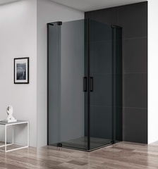 SLIDER-AH-2-90/100-100/110-GRIGIO-NERO  Душевой уголок | ZZ