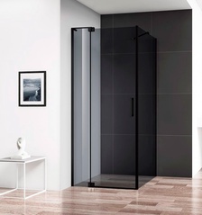 SLIDER-AH-1-80-90/100-GRIGIO-NERO Душевой уголок | ZZ