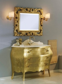 База под раковину с тремя выдв. ящиками,120x80x50 см (цв. Bianco Laccato Opaco), Versailies ZZ
