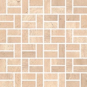 Mosaico Bricks Beige Nat/Rett 2x5 ZZ |30x30