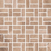 Mosaico Bricks Noce Nat/Rett 2x5 ZZ |30x30
