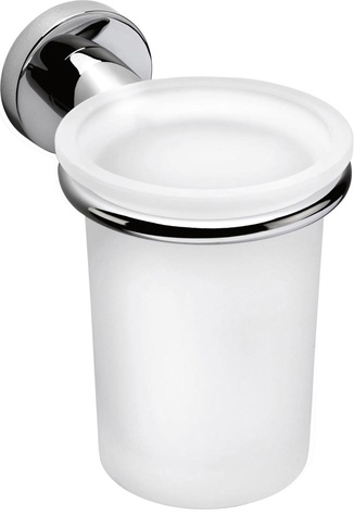 Стакан настеный (стекло мат., держ. цв.хром), Basic ZZ
