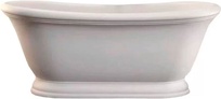 Ванна 1710х870хh705мм, литой минералный композит "White Tec", (без сифона арт.SFAS400), Aurora ZZ