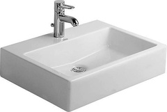 Раковина Vero 60x47 см, с 1 отв. под смеситель, с переливом, установка на столешницу, Design Variations ZZ