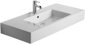 Раковина 105х49хh13см, с 1 отв. для смесителя, без крепл., Vero ZZ