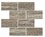 Trastevere Vibrato Mosaico 7,5x15 Walnut nat/rett  ZZ |30.2x30.2