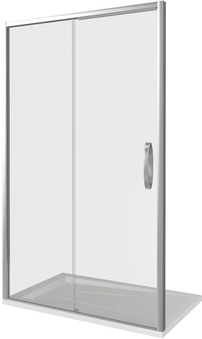 Душевое ограждение Antares WTW-110-C-CH, стекло прозрач. профиль хром, 1100х1950 см, ZZ