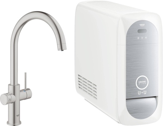 Смеситель Grohe Blue Home 31455DC0 с функцией фильтрации и газирования воды| 16x41x28 товар