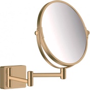 Зеркало косметическое d188мм, 1х и 3х кратное увеличение, на выдвижном кронштейне 344мм, (цв.шлифованная бронза), AddStoris ZZ
