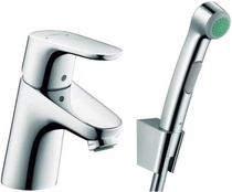 Смеситель Hansgrohe Focus E2 31926000 для раковины с гигиеническим душем| 5x13x12