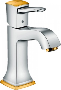 Смеситель Hansgrohe Metropol Classic 31301090 для раковины, хром/золото| 6x19x15