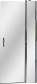 Дверь расп.,с непод.cегм.,для боковой стенки, 1000хh2000мм,вход 667мм,крепёж справа/слева, (пр.хр.глянц,ст.проз.Anti-Plaque),Huppe Classics ZZ