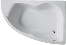 Акриловая ванна MICROMEGA DUO 150х100, ассимметричная,  правая (БЕЗ каркаса и панели), белая ZZ