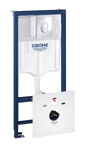 Комплект  Система инсталляции для унитазов Grohe Rapid SL 38750001 4 в 1 с кнопкой смыва| 54x36x36
