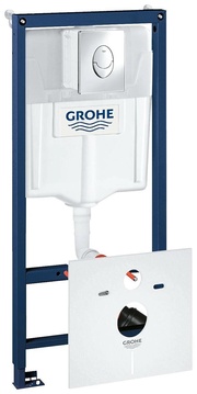 Комплект  Система инсталляции для унитазов Grohe Rapid SL 38750001 4 в 1 с кнопкой смыва| 48x34x35