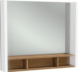 Зеркало TERRACE 80, 80х13х68,5 см, со светодиодной подсветкой, полочки справаи слева ZZ