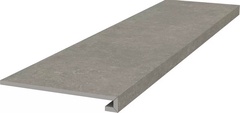 Ступень фронтальная клееная Касабланка HP серый матовый обрезной 33x119,5x0,9