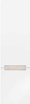 Пенал подвесной BUONGIORNO, 1300 мм, сменная вставка цветов полоски цв.белый/полоска дуб XX