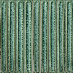 Декор чипсет Далия зелёный глянцевый 20x20x0,95