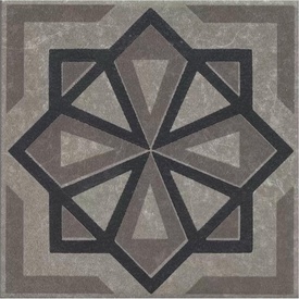 Декор Касабланка серый матовый 9,8x9,8x0,7