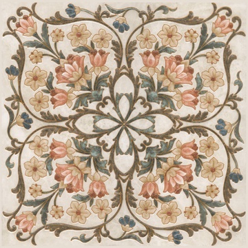 Декор Лирия ковёр центр лаппатированный |40,2x40,2
