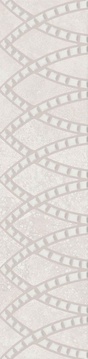 Бордюр Литос серый светлый матовый обрезной 30x7,2x0,9