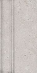 Плинтус Риккарди серый светлый матовый обрезной 20x40
