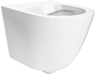 Унитаз подвесной, безободковый,БЕЗ крышки-сиденья (PLMR.seat.02\WHT), цв. белый ZZ