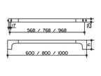 Полотенцедержатель 800мм, (цв.хром), Edition 400 ZZ