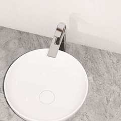Смеситель для раковины Balance высокий, однорычажный, без донного клапана, гибк.подвод, хром ZZ