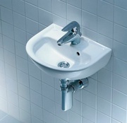 Раковина 40х32см, 1 отв. д/смес., с переливом, LaufenPro ZZ