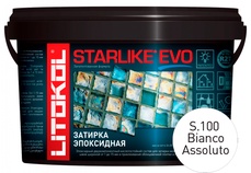 Затирка Starlike EVO BIANCO ASSOLUTO S.100  2,5 кг. ZZ товар