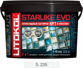 Затирка Starlike EVO BIANCO ASSOLUTO S.100  2,5 кг. ZZ