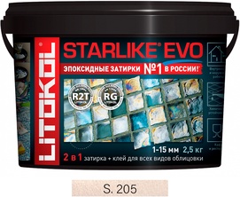 Затирка Starlike EVO TRAVERTINO S.205  2,5 кг. ZZ