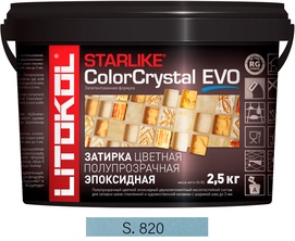 Затирка Starlike Color Crystal EVO AZZURRO TAORMINA S.820  2,5 кг. ZZ