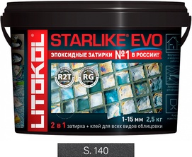 Затирка Starlike EVO NERO GRAFITE S.140  2,5 кг. ZZ