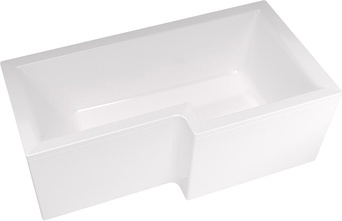 Акриловая ванна Marka One Linea 165x85 см R (правая). без каркаса, без панели, ZZ