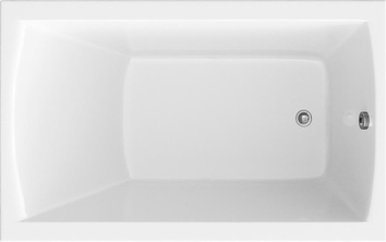 Ванна прямоугольная"Modern" 140x70 см акриловая, без каркаса, слива-перелива, панели, цвет белый ZZ
