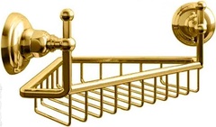 Полочка-решётка угловая 22х22см, (цв. Antique gold), Classica ZZ