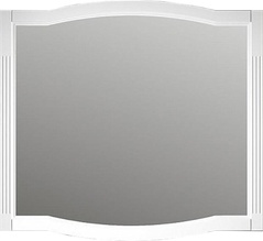 Зеркало Лаура 100, 980*900*22 мм, цвет белый матовый, крепеж в комплекте ZZ