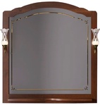 Зеркало Лоренцо 100, 960x1030x22 мм,  цвет светлый орех, БЕЗ светильника, с выключателем, крепеж в комплекте ZZ