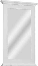 Зеркало Палермо 50, 500х880х45 мм, цвет белый матовый,  крепеж в комплекте ZZ