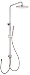 Душевая стойка с верхним, стационарным душем d200мм пластик и ручным душем, (цв.хром), RST3 ZZ