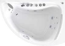 Акриловая ванна Radomir Альбена Спортивный Chrome 168x120 правая с пультом| 168x120x48