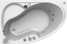 Акриловая ванна Radomir Амелия Релакс Chrome 160x105 левая с пультом| 160x105x50