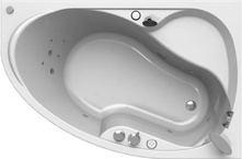 Акриловая ванна Radomir Амелия Спортивный Chrome 160x105 правая с пультом| 160x105x50