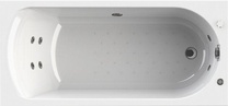 Акриловая ванна Radomir Wachter Ника с гидромассажем и экраном, форсунки хром| 150x70x48