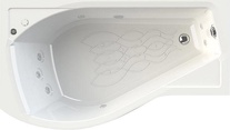 Акриловая ванна Radomir Wachter Миранда L с гидромассажем и экраном, форсунки белые| 168x95x48 товар