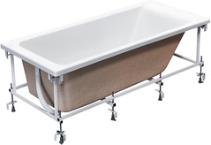 Акриловая ванна Roca Easy 170x70 см, БЕЗ каркаса, БЕЗ панелей, ZZ