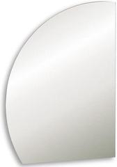 Зеркало 686хh1097 мм, форма "четверь круга", левое, фоновая LED подстветка, сенсорный выключатель